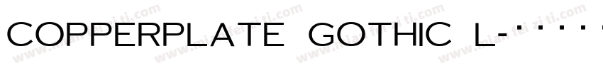copperplate gothic l字体转换